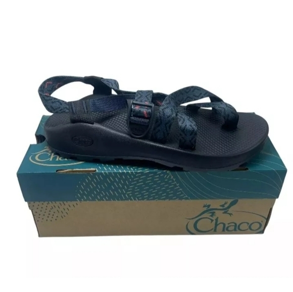 Chaco Mens Z2 Classic, With Toe Loop, Outdoor Sandal Stepp Size 10 Stepped Navy - Picture 1 of 10